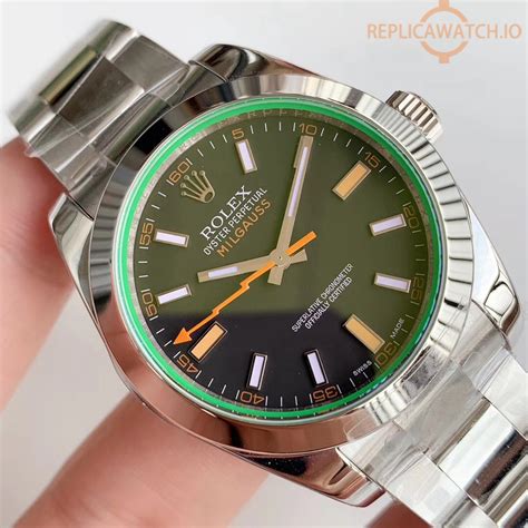 black rolex milgauss replica|rolex milgauss 116400 white.